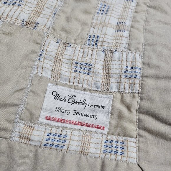 Vintage Handmade Children Quilt Western Cowboy Reward Desperado Wanted Blanket - Picture 9 of 11